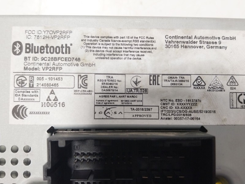 Recambio de pantalla multifuncion para fiat 500 (312_) 1.2 (312axa1a) referencia OEM IAM 735694399 07356943990 