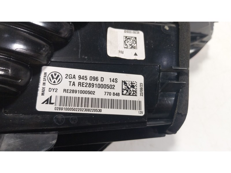 Recambio de piloto trasero derecho para volkswagen t-roc (a11, d11) 2.0 tdi scr referencia OEM IAM  2GA945096D 