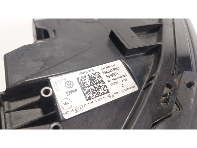 Recambio de faro derecho para volkswagen t-roc (a11, d11) 2.0 tdi scr referencia OEM IAM  2GA941006F 