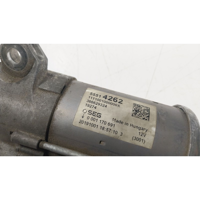 Recambio de motor arranque para opel astra k (b16) 1.2 turbo (68) referencia OEM IAM  55514262 