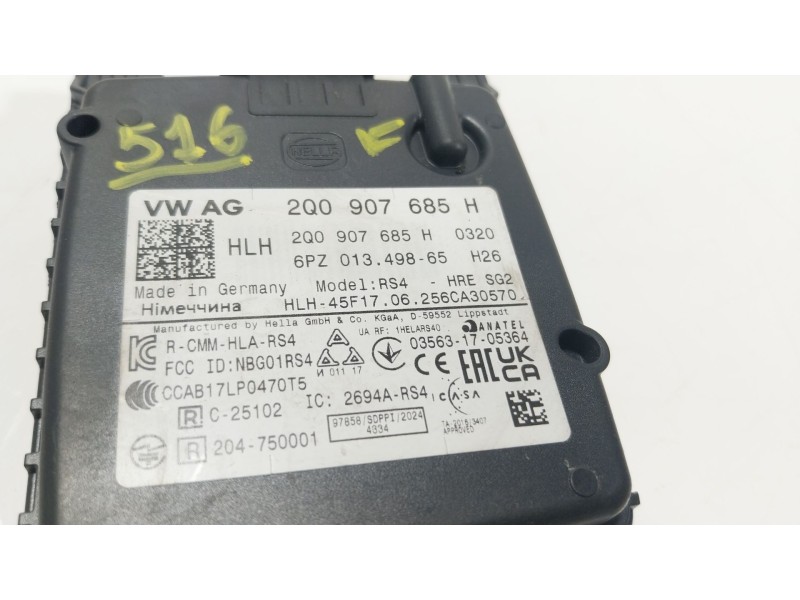 Recambio de modulo electronico para seat arona (kj7, kjp) 1.0 tsi referencia OEM IAM 2Q0907685H 2Q0907685H 