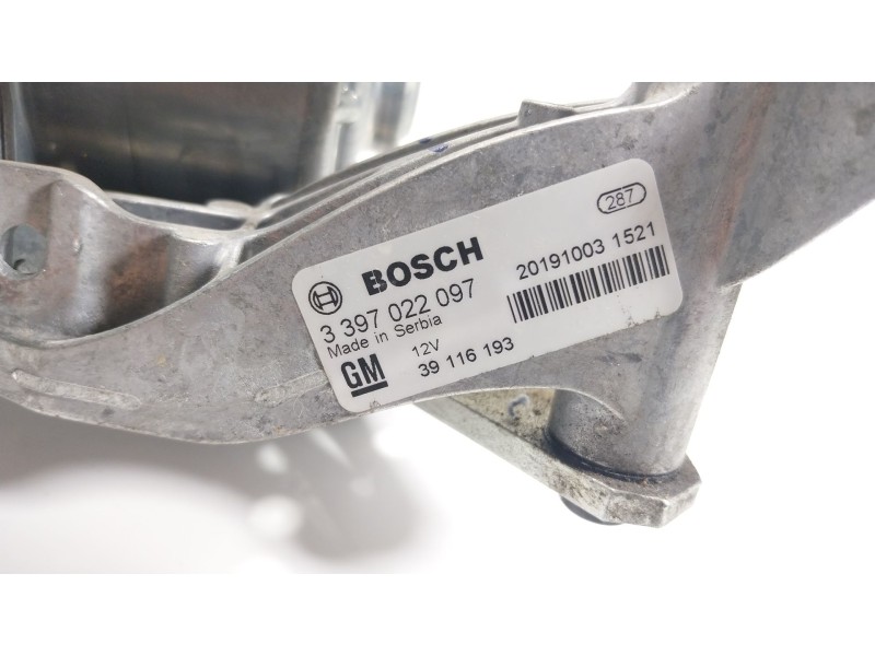 Recambio de motor limpia delantero para opel astra k (b16) 1.2 turbo (68) referencia OEM IAM  3397022097 