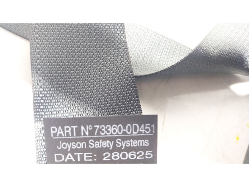 Recambio de cinturon seguridad trasero derecho para toyota yaris cross (mxp_) 1.5 hybrid (mxpj10) referencia OEM IAM  733600D451