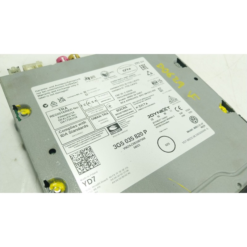 Recambio de sistema navegacion gps para volkswagen t-roc (a11, d11) 2.0 tdi scr referencia OEM IAM  3G5035820P 