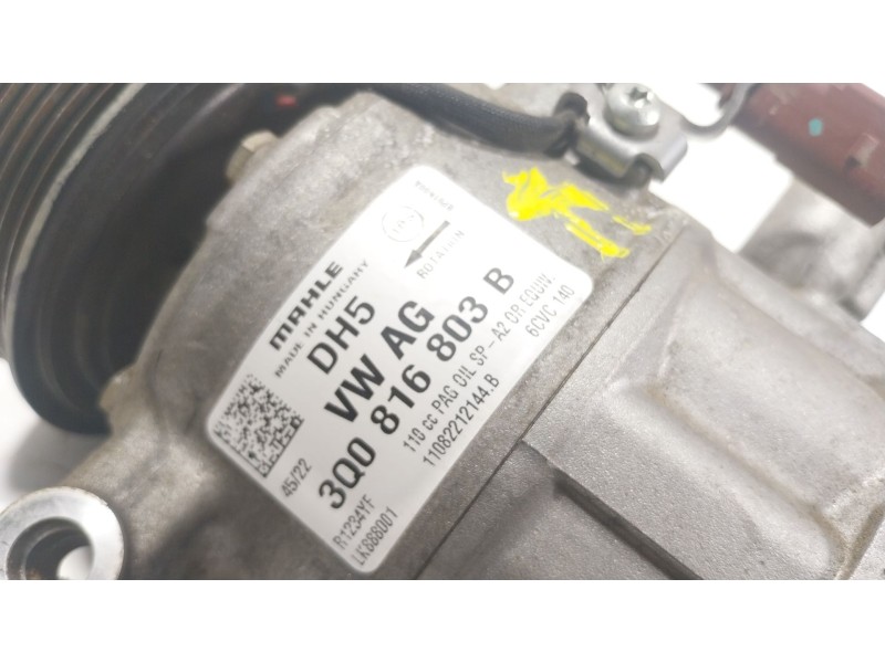 Recambio de compresor aire acondicionado para seat ateca (kh7, khp) 1.5 tsi referencia OEM IAM 3Q0816803D 3Q0816803B 