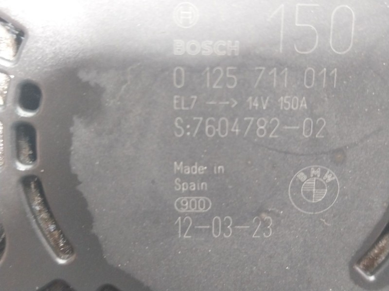 Recambio de alternador para mini mini (r56) cooper s referencia OEM IAM  760478202 
