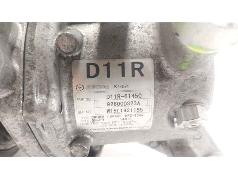 Recambio de compresor aire acondicionado para mazda cx-3 1.5 diesel cat referencia OEM IAM  D11R61450 