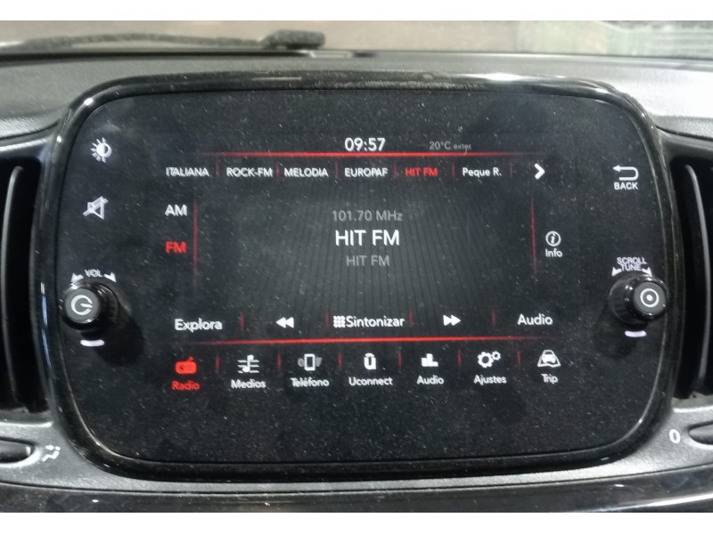 Recambio de pantalla multifuncion para fiat 500 (312_) 1.2 (312axa1a) referencia OEM IAM 735694399 07356943990 