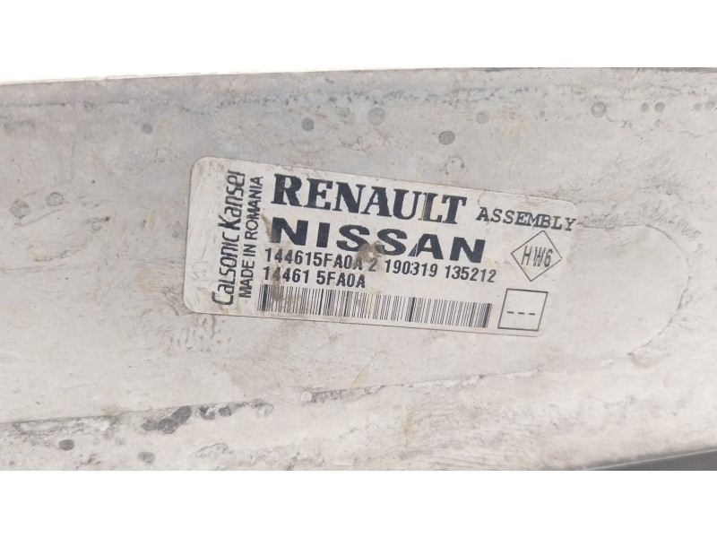 Recambio de intercooler para nissan micra v (k14) 1.0 ig-t 100 referencia OEM IAM  144615FA0A 