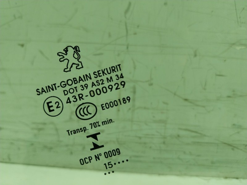 Recambio de cristal puerta delantero derecho para peugeot 508 i (8d_) 2.0 bluehdi 150 referencia OEM IAM   