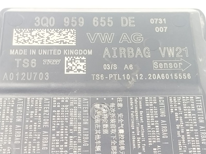 Recambio de centralita airbag para skoda karoq (nu7, nd7) 2.0 tdi referencia OEM IAM 3Q0959655DE 3Q0959655DE 
