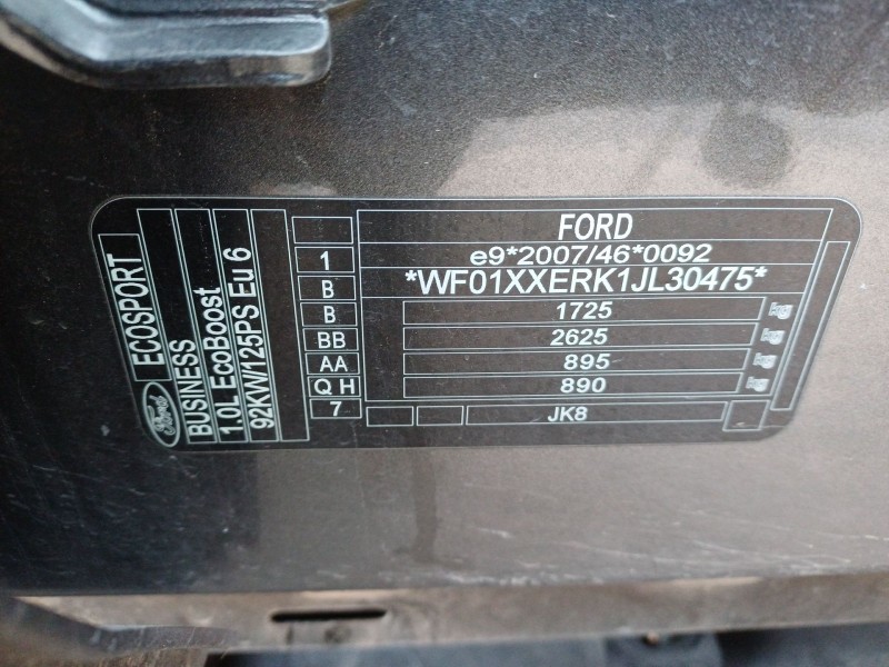 ford ecosport del año 2018