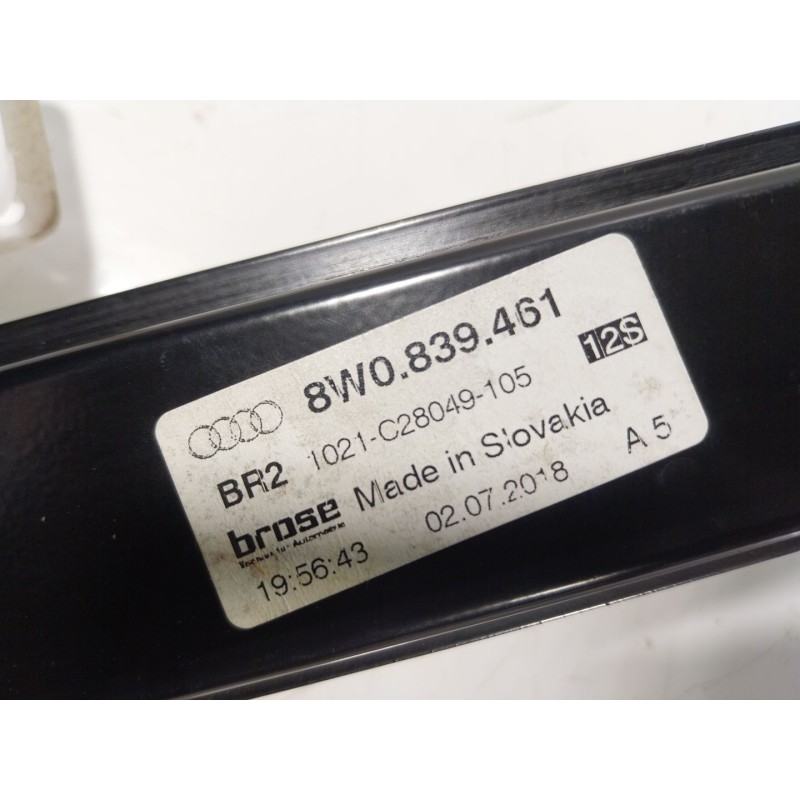 Recambio de elevalunas trasero izquierdo para audi a4 b9 avant (8w5, 8wd) 2.0 tdi referencia OEM IAM 8W0839461  