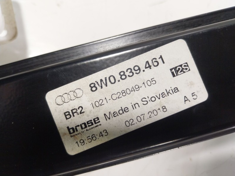 Recambio de elevalunas trasero izquierdo para audi a4 b9 avant (8w5, 8wd) 2.0 tdi referencia OEM IAM 8W0839461  