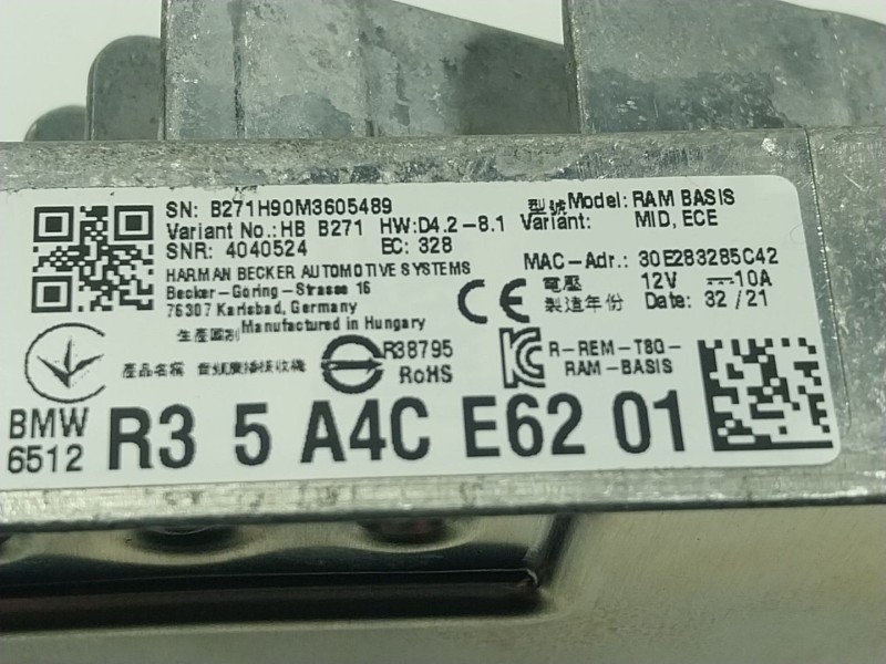 Recambio de modulo electronico para bmw 3 (g20, g80, g28) 330 i referencia OEM IAM 65125A9BFA7 R35A4CE6201 