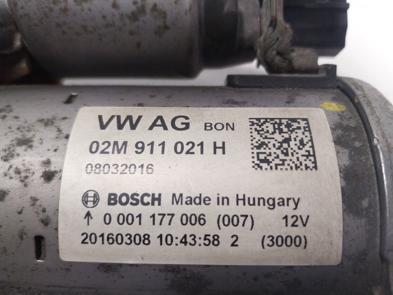 Recambio de motor arranque para seat mii (kf1, ke1) 1.0 referencia OEM IAM  02M911021H 