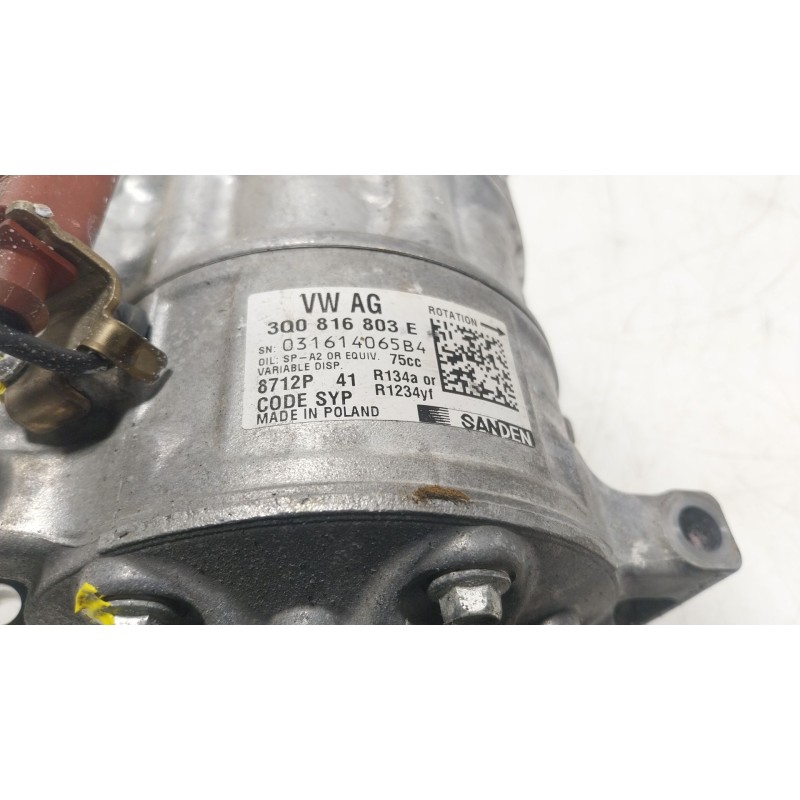 Recambio de compresor aire acondicionado para seat arona (kj7, kjp) 1.0 tsi referencia OEM IAM 3Q0816803E 3Q0816803E 