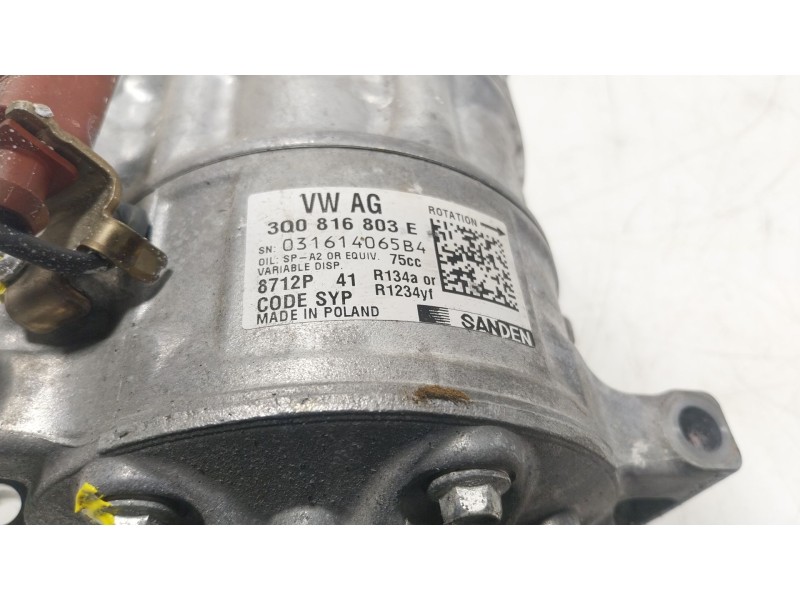 Recambio de compresor aire acondicionado para seat arona (kj7, kjp) 1.0 tsi referencia OEM IAM 3Q0816803E 3Q0816803E 