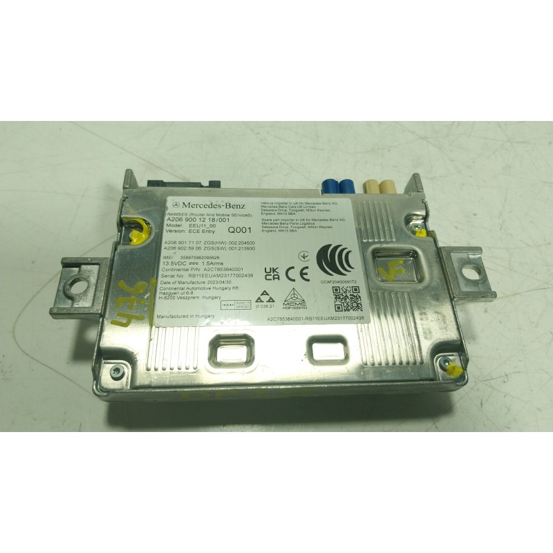 Recambio de modulo electronico para mercedes-benz glc (x254) 300e 4-matic (254.656) referencia OEM IAM A2069001218 A2069001218 