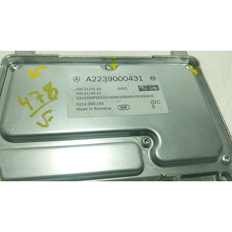 Recambio de modulo electronico para mercedes-benz glc (x254) 300e 4-matic (254.656) referencia OEM IAM A2239000431 A2239000431 