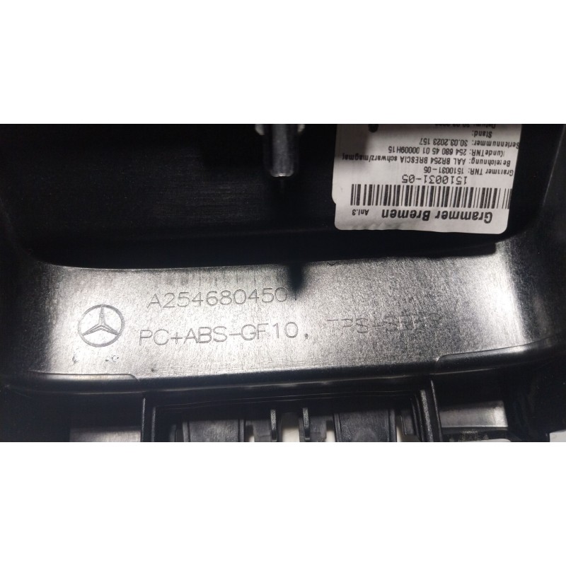 Recambio de apoyabrazos central para mercedes-benz glc (x254) 300e 4-matic (254.656) referencia OEM IAM A2546804501 A254680450 