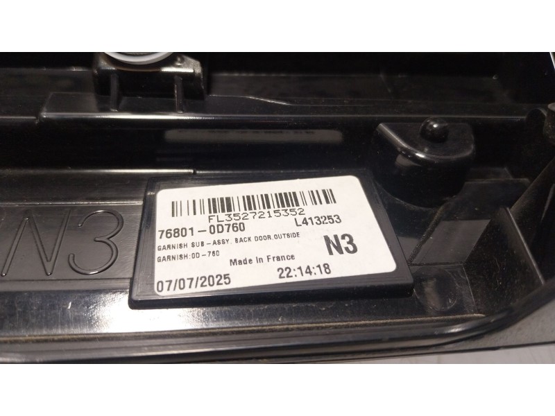 Recambio de maneta porton para toyota yaris cross (mxp_) 1.5 hybrid (mxpj10) referencia OEM IAM 768010D760 768010D760 