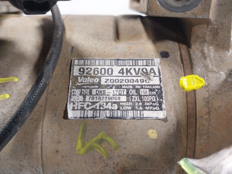 Recambio de compresor aire acondicionado para nissan navara np300 (d40) 2.5 dci 4wd referencia OEM IAM  926004KV0A 