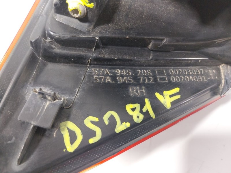 Recambio de piloto trasero derecho para skoda karoq (nu7, nd7) 1.6 tdi referencia OEM IAM 57A945712 57A945208 