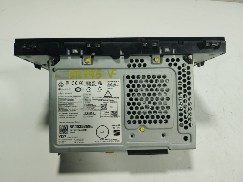 Recambio de pantalla multifuncion para seat arona (kj7, kjp) 1.0 tsi referencia OEM IAM 5FJ035869E 5FJ035869E 