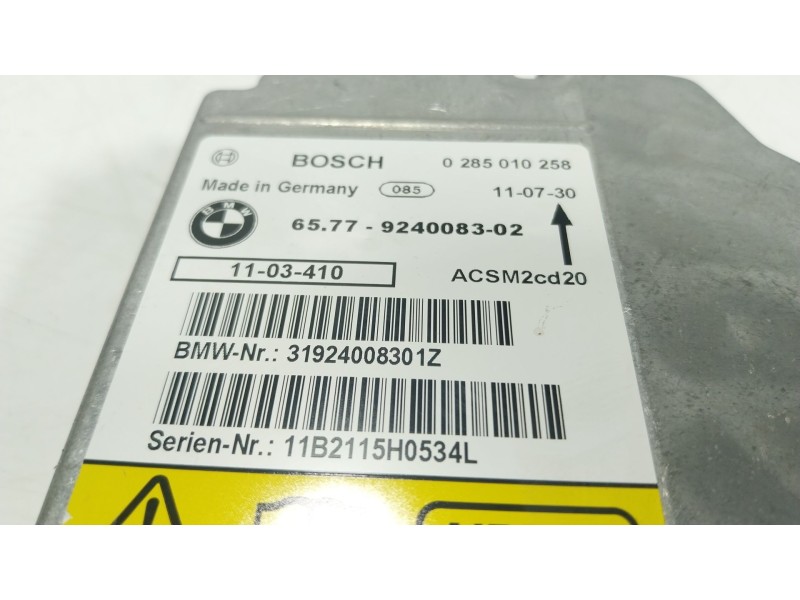 Recambio de centralita airbag para bmw x6 (e71, e72) xdrive 40 d referencia OEM IAM 65779240083 65779240083 