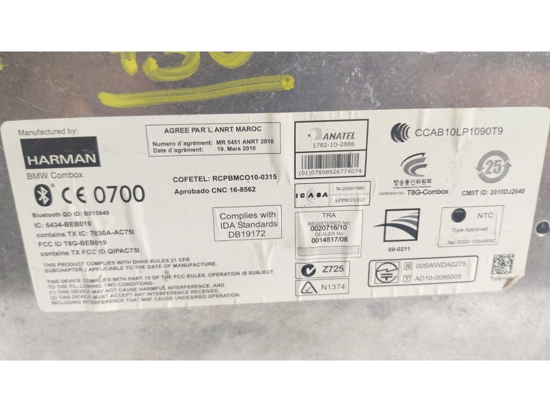 Recambio de modulo electronico para bmw x6 (e71, e72) xdrive 40 d referencia OEM IAM 84109257161 925716101 