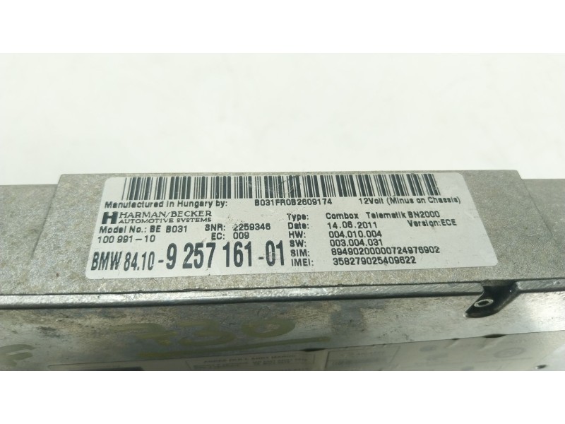 Recambio de modulo electronico para bmw x6 (e71, e72) xdrive 40 d referencia OEM IAM 84109257161 925716101 