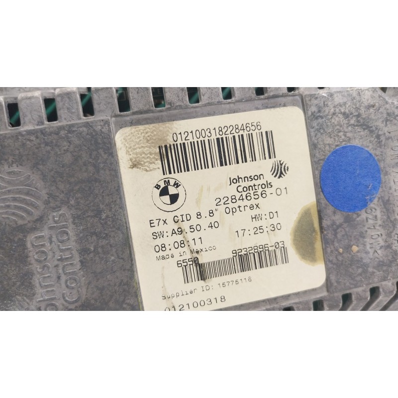 Recambio de pantalla multifuncion para bmw x6 (e71, e72) xdrive 40 d referencia OEM IAM 65509289580 228465601 