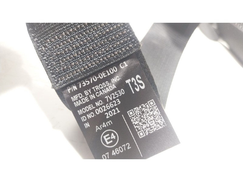 Recambio de cinturon seguridad trasero izquierdo para toyota highlander (gsu7_, axuh7_, txua7_) 2.5 hybrid awd (axuh78) referenc