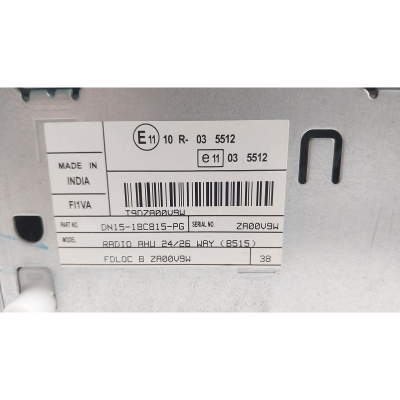Recambio de sistema audio / radio cd para ford ecosport 1.0 ecoboost referencia OEM IAM  DN1518C815PG 