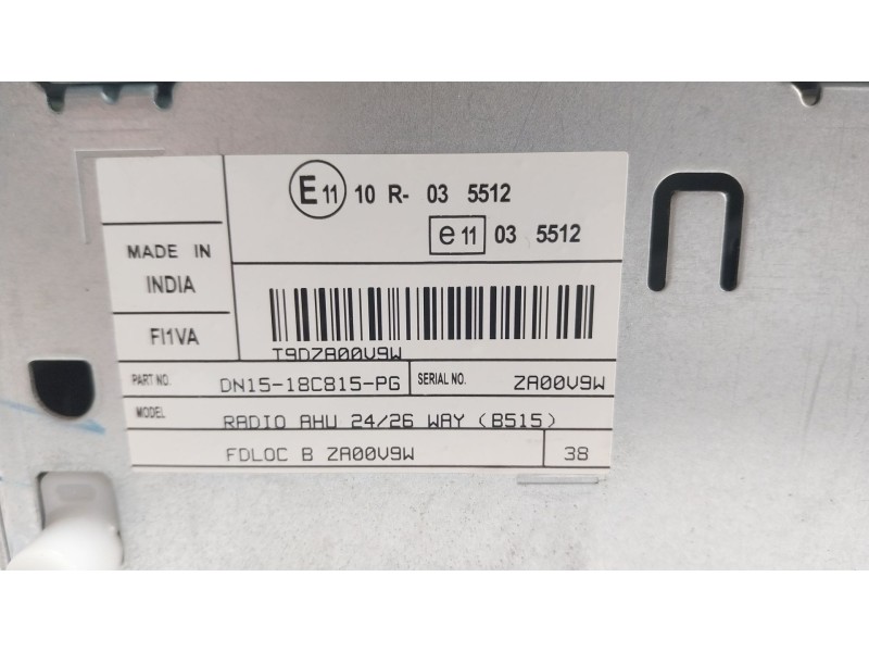 Recambio de sistema audio / radio cd para ford ecosport 1.0 ecoboost referencia OEM IAM  DN1518C815PG 