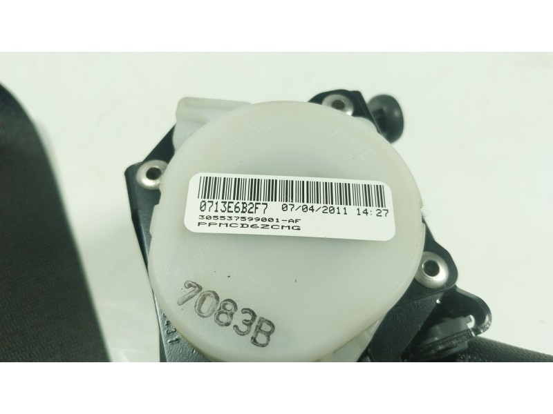 Recambio de cinturon seguridad delantero derecho para bmw x6 (e71, e72) xdrive 40 d referencia OEM IAM 72117161042 0713E6B2F7 