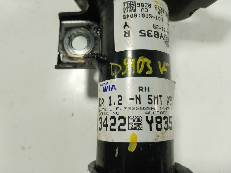 Recambio de amortiguador delantero derecho para kia stonic (yb) 1.2 cvvt referencia OEM IAM  3422Y835 
