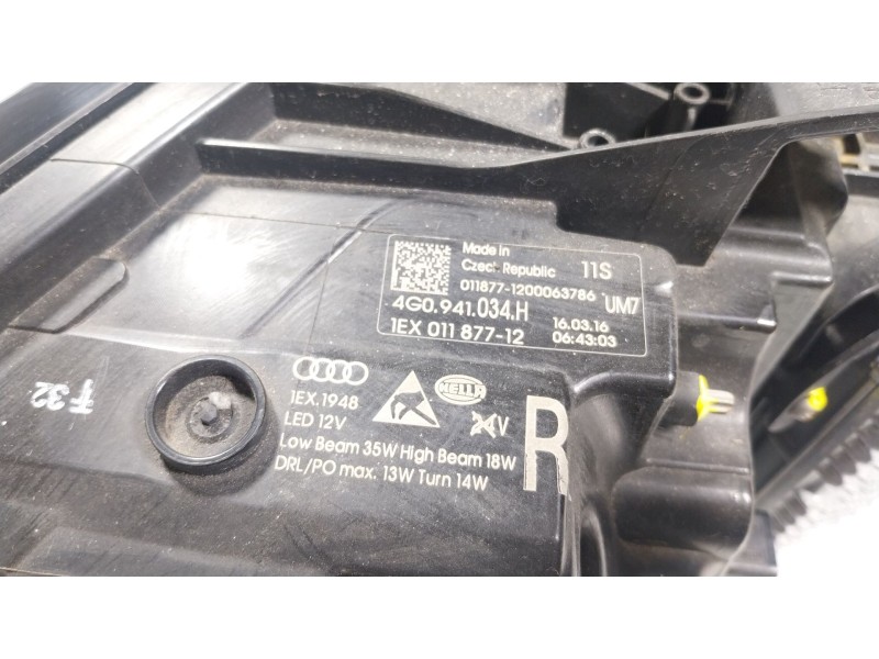 Recambio de faro derecho para audi a6 c7 (4g2, 4gc) 2.0 tdi referencia OEM IAM  4G0941034H 
