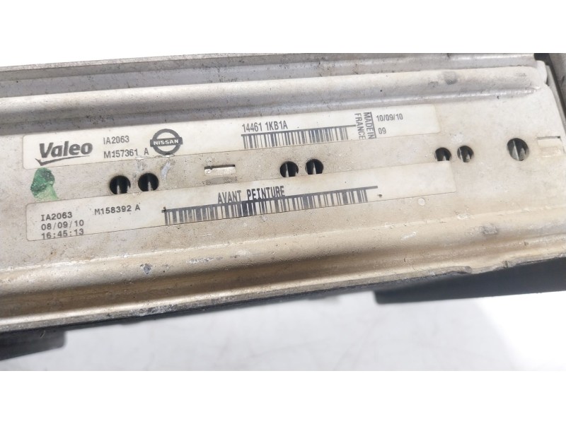 Recambio de intercooler para nissan juke (f15) 1.5 dci referencia OEM IAM  144611KB1A 