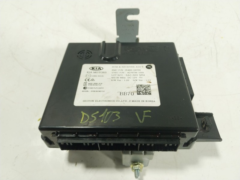 Recambio de modulo electronico para kia stonic (yb) 1.2 cvvt referencia OEM IAM  954B0H8700 