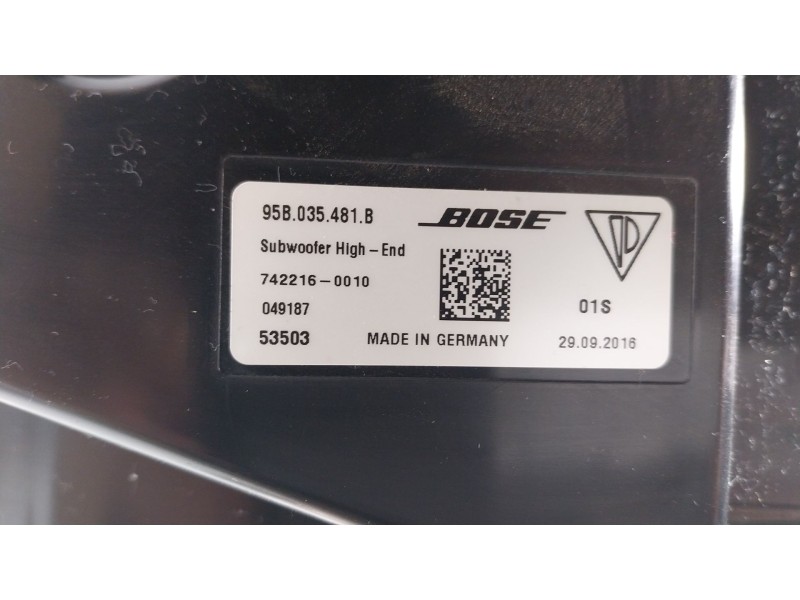 Recambio de modulo electronico para porsche macan (95b) 3.0 s diesel referencia OEM IAM  95B035481B 