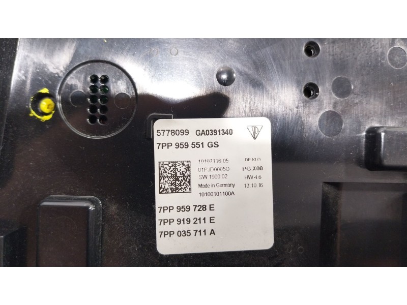 Recambio de piloto interior para porsche macan (95b) 3.0 s diesel referencia OEM IAM  7PP959551 