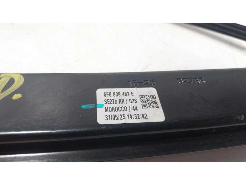Recambio de elevalunas trasero derecho para seat arona (kj7, kjp) 1.0 tsi referencia OEM IAM  6F0839462E 