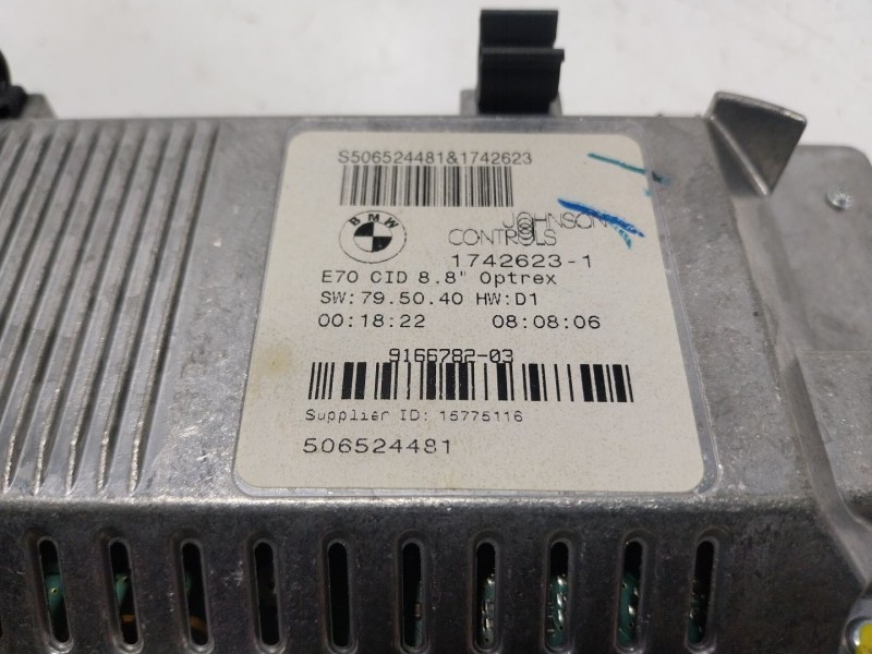 Recambio de pantalla multifuncion para bmw x6 (e71, e72) xdrive 50 i referencia OEM IAM  916678203 