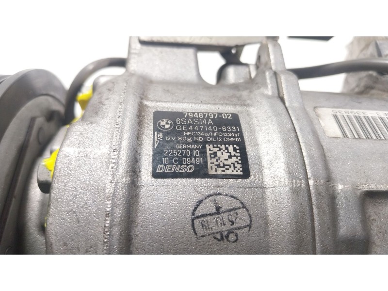 Recambio de compresor aire acondicionado para bmw 1 (f40) 118 d referencia OEM IAM 64527948797 794879702 