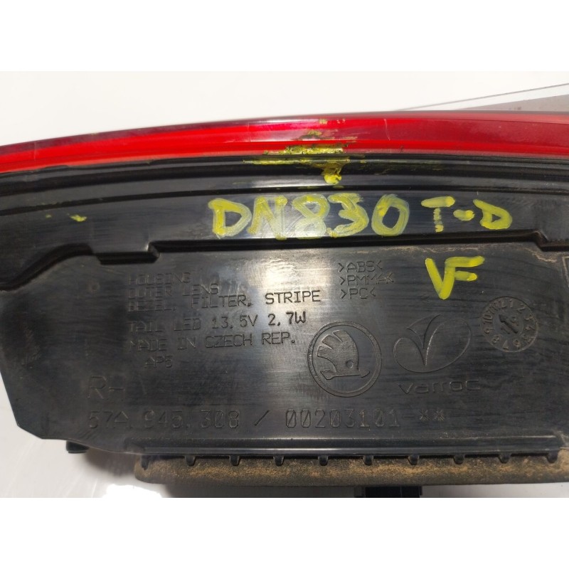 Recambio de piloto trasero derecho interior para skoda karoq (nu7, nd7) 1.6 tdi referencia OEM IAM 57A945308 57A945308 