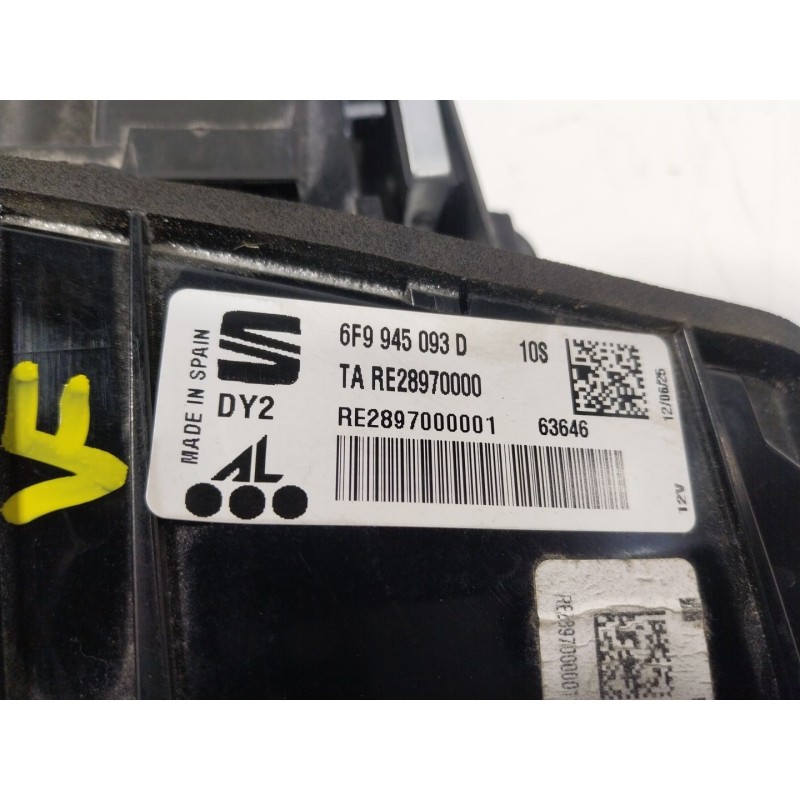 Recambio de piloto trasero izquierdo interior para seat arona (kj7, kjp) 1.0 tsi referencia OEM IAM  6F9945093D 