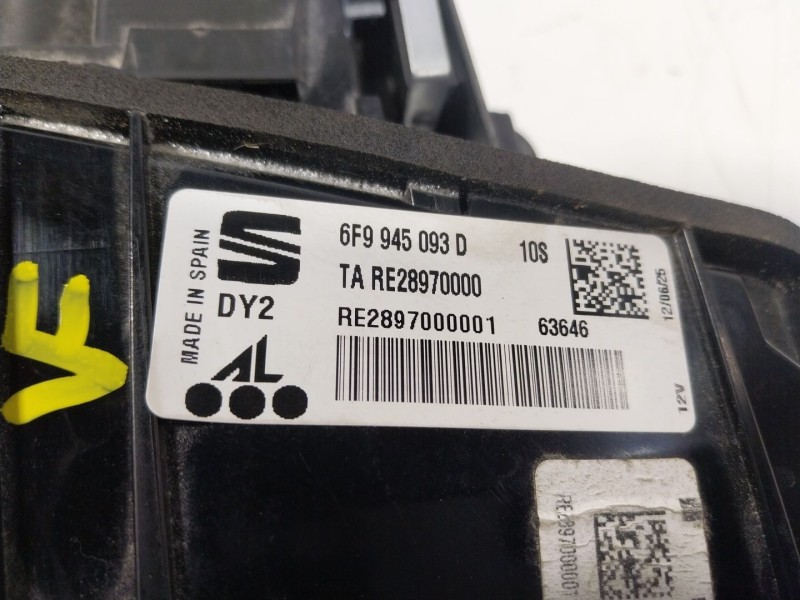 Recambio de piloto trasero izquierdo interior para seat arona (kj7, kjp) 1.0 tsi referencia OEM IAM  6F9945093D 