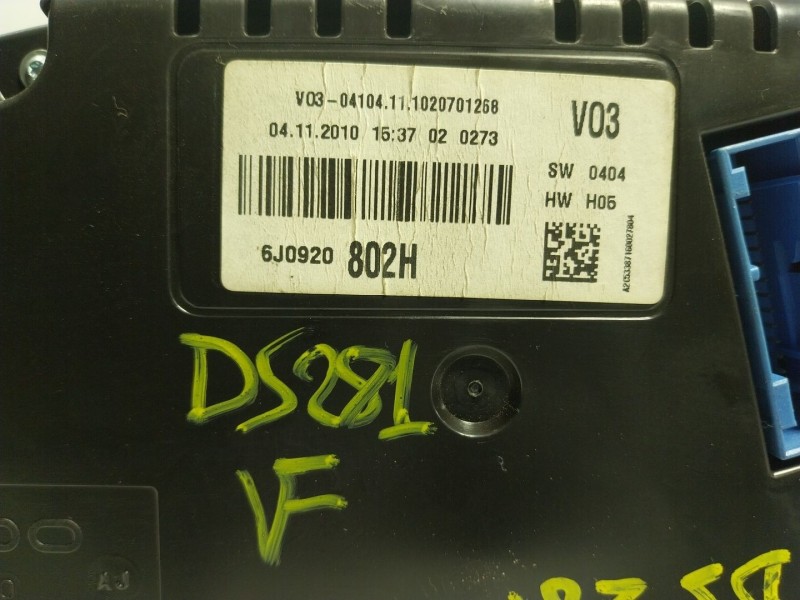 Recambio de cuadro instrumentos para seat ibiza iv (6j5, 6p1) 1.6 tdi referencia OEM IAM  6J0920802H 